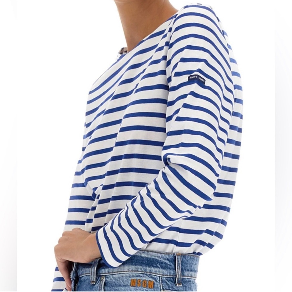 NWT saint james Striped boat neck long sleeve